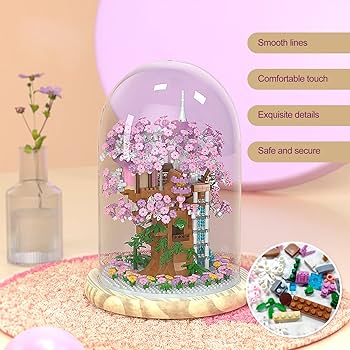Amazon.com: Insgen Cherry Blossom Bonsai Tree House Building